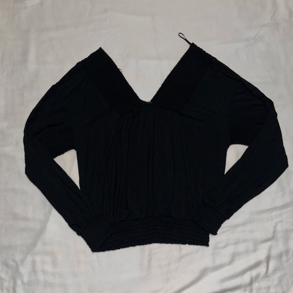 Express Black Long Sleeve Top